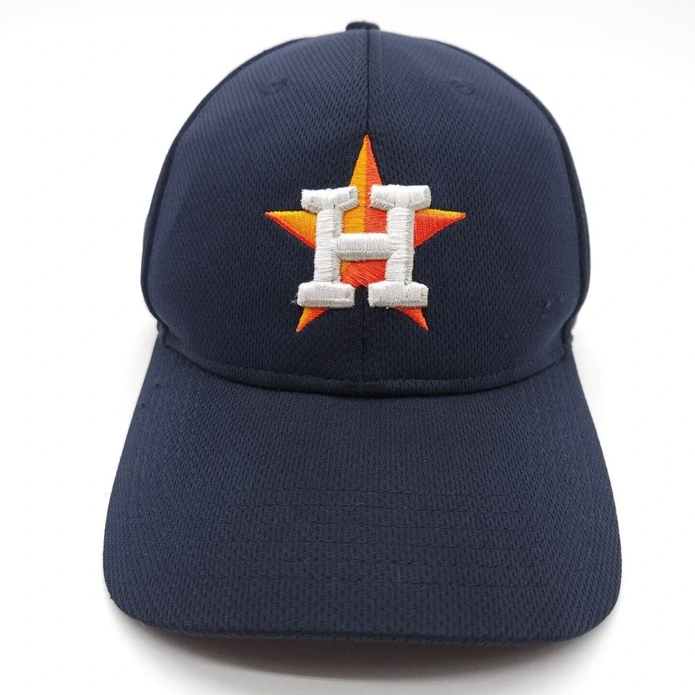 Houston Astros Strapback Hat Baseball Cap Team MLB Adult Adjustable‎ Blue OSFM